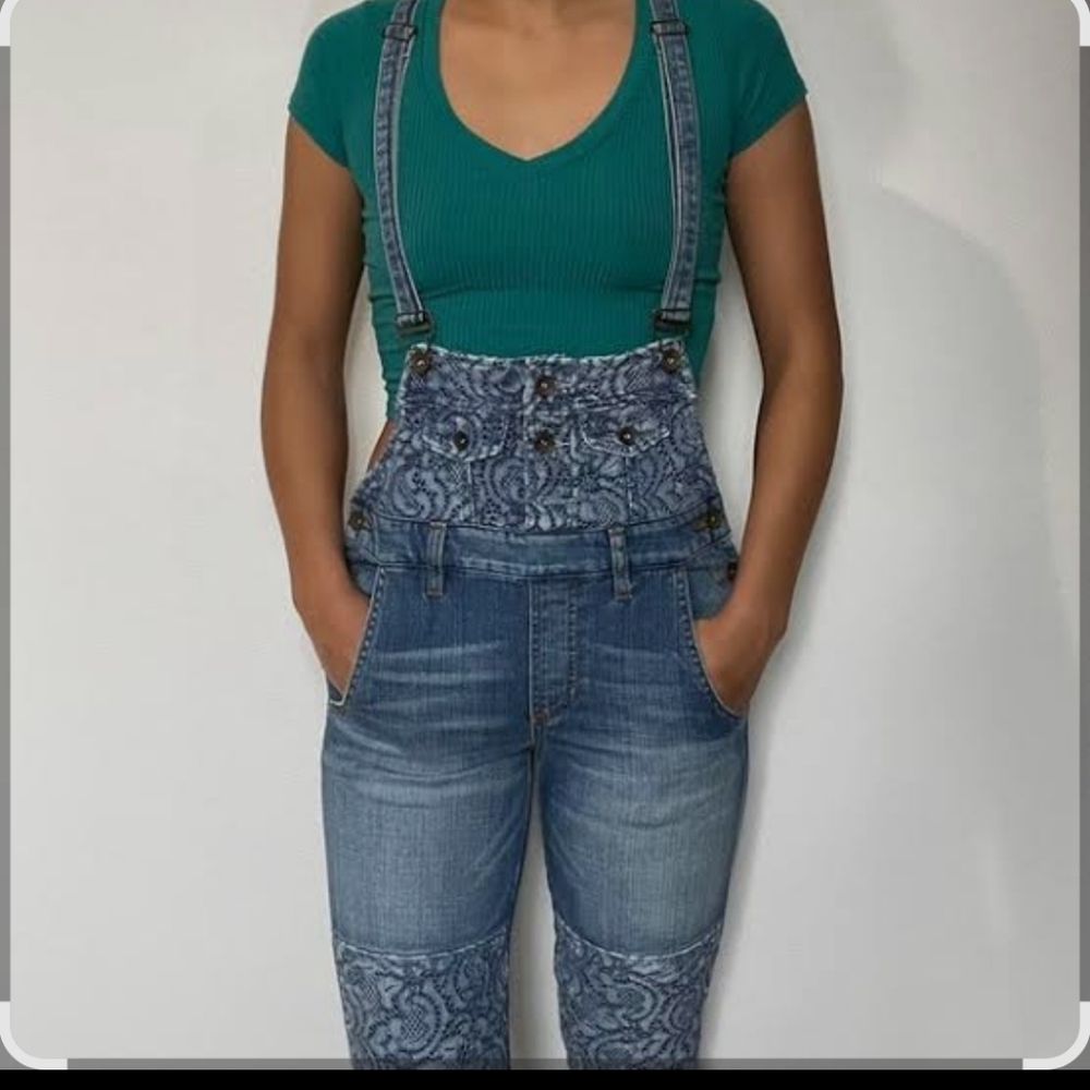 Guess  Denim Overalls Lace Women's Jeans Overalls